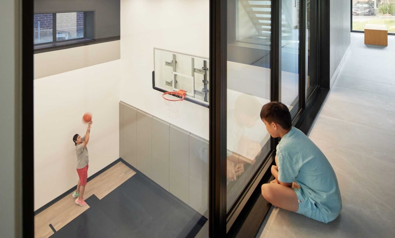 A Basketball Court Was Built Inside This New Home