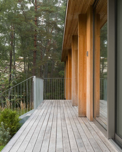 A Modern Swedish Forest Home Clad In Larch Panels