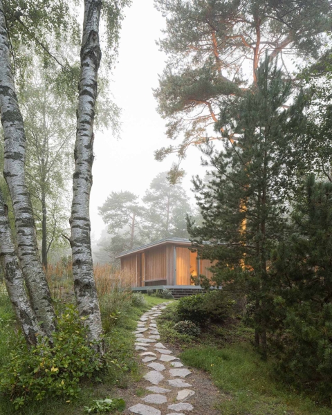 A Modern Swedish Forest Home Clad In Larch Panels