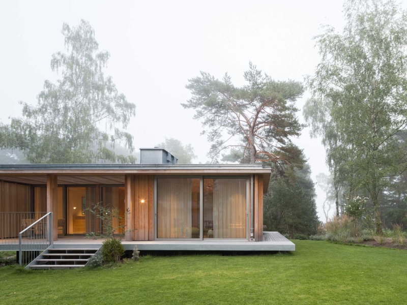 A Modern Swedish Forest Home Clad In Larch Panels