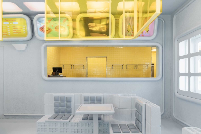 A New Restaurant Design Inspired By The Food It Sells - The Waffle