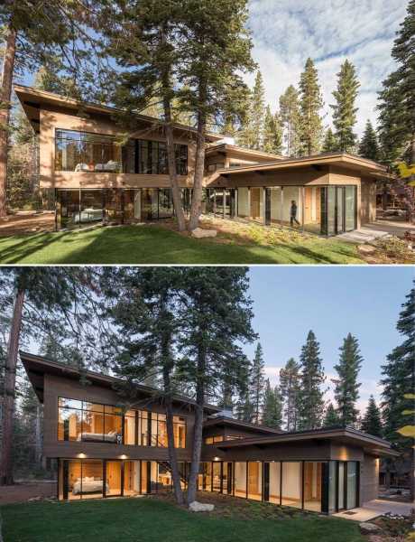 An Intentionally Muted Yet Refined Palette Of Natural Materials For A Home In Lake Tahoe