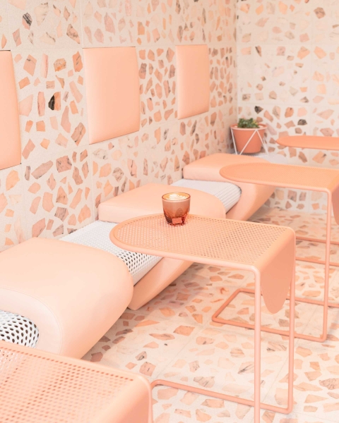 Custom-Made Terrazzo Tiles Fill The Interior Of This New Coffee Bar & Cafe