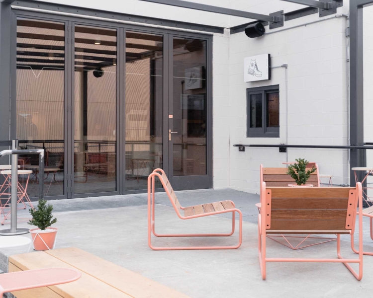 Custom-Made Terrazzo Tiles Fill The Interior Of This New Coffee Bar & Cafe