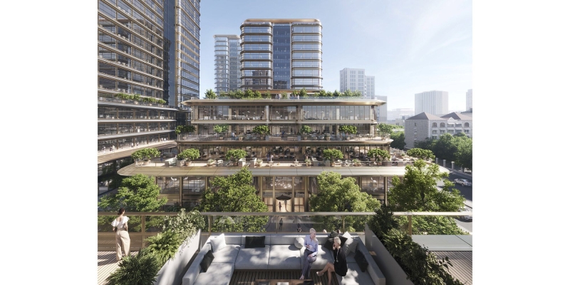 Foster + Partners debuts Changfeng mixed-use development in Shanghai