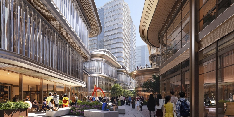 Foster + Partners debuts Changfeng mixed-use development in Shanghai