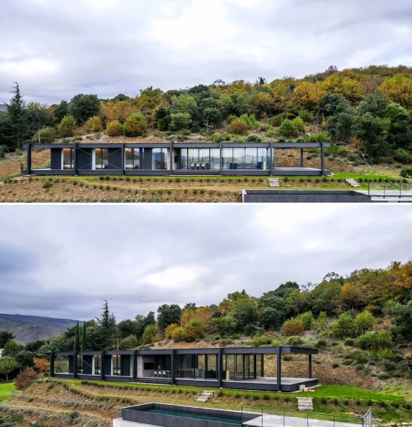 This Horizontal Home Has Its Structure On Display