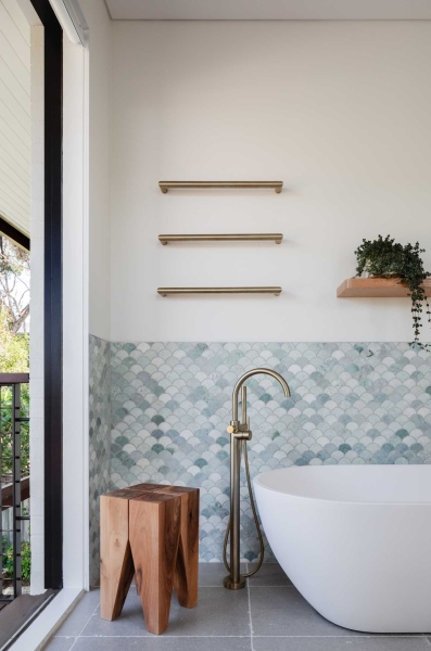 Vertical Panelled Cabinets Add Visual Interest To This Home's Interior