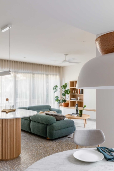 Vertical Panelled Cabinets Add Visual Interest To This Home's Interior