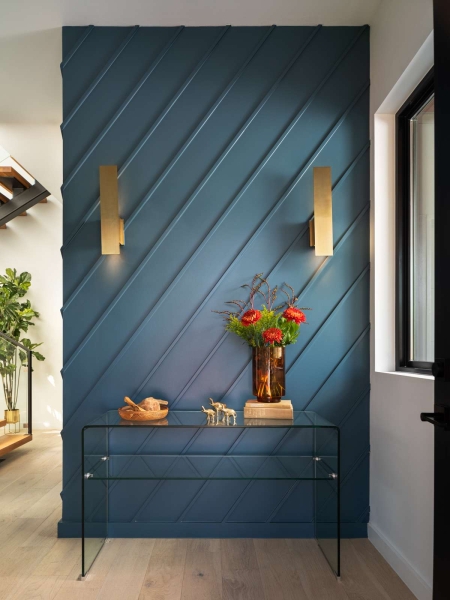 A Sky-Lit Blue-Tiled Shower Steals The Show Inside This Home