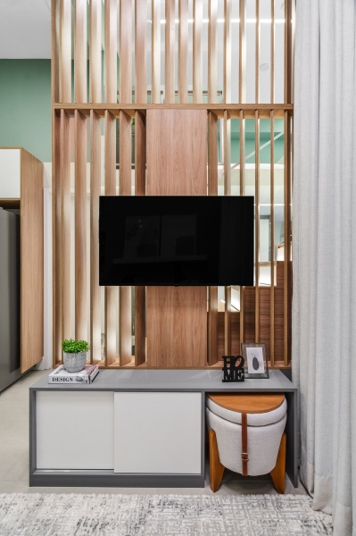 At First This Small Apartment Looks Simple, Then You Notice the Loft and Hidden Office