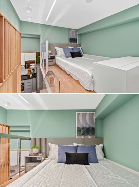 At First This Small Apartment Looks Simple, Then You Notice the Loft and Hidden Office