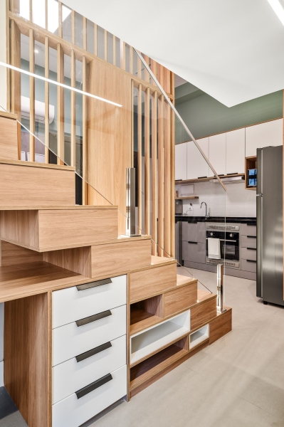 At First This Small Apartment Looks Simple, Then You Notice the Loft and Hidden Office