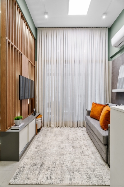 At First This Small Apartment Looks Simple, Then You Notice the Loft and Hidden Office