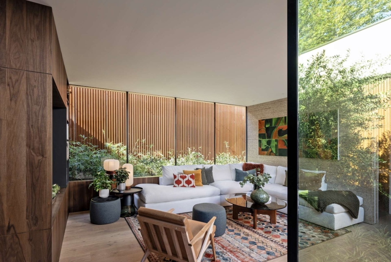 From the street, it looks like a shed, inside, this home's a sanctuary