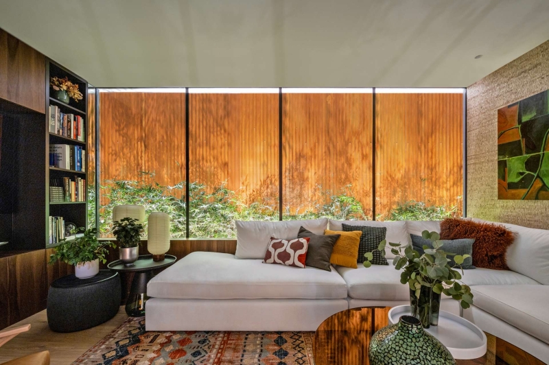 From the street, it looks like a shed, inside, this home's a sanctuary