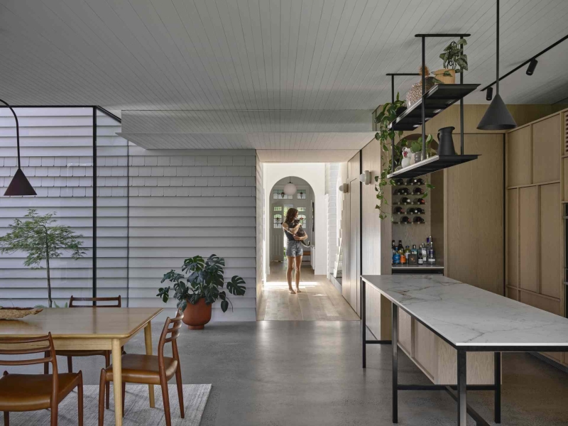 How A Wood Screen Turned This Home Extension Into A Design Showpiece