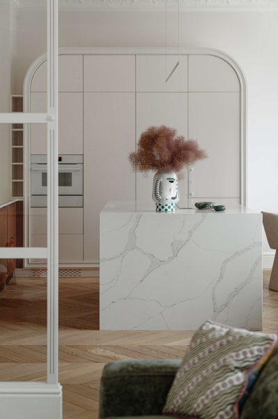 Inside an apartment where art meets soft minimalism
