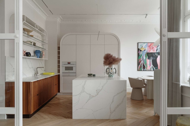 Inside an apartment where art meets soft minimalism