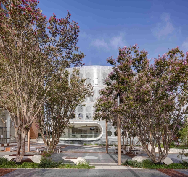 Round Windows Cover The Exterior Of This New Library