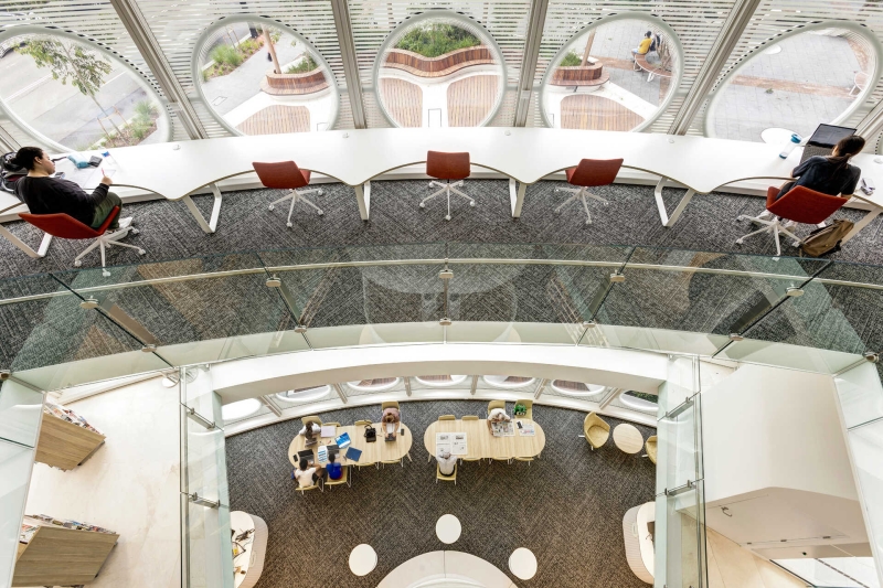 Round Windows Cover The Exterior Of This New Library