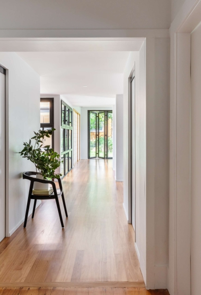 Step inside this Japanese-inspired home extension that's wrapped around a reflection pool