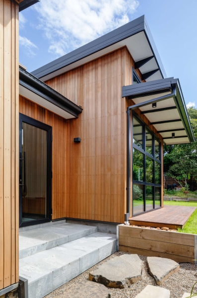Step inside this Japanese-inspired home extension that's wrapped around a reflection pool