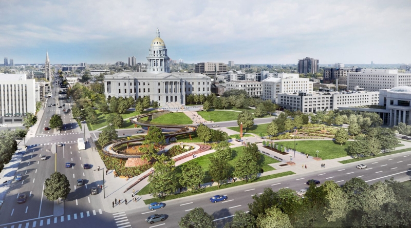 Studio Gang Unveils Design for Colorado 150 Pedestrian Walkway in Downtown Denver