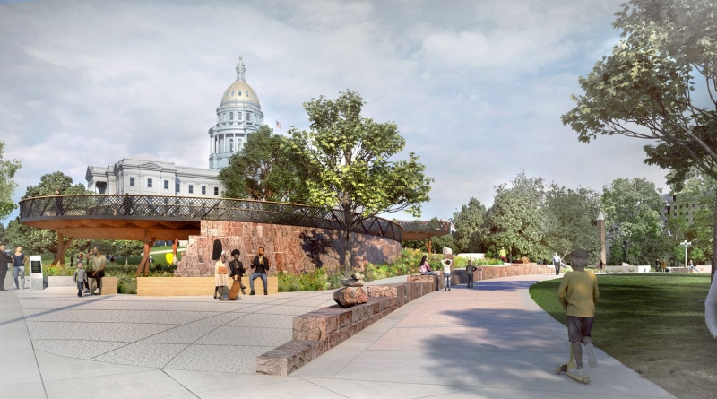 Studio Gang Unveils Design for Colorado 150 Pedestrian Walkway in Downtown Denver