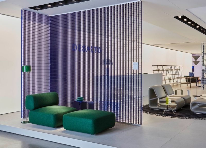 The art of contrast: industrial precision meets upholstered ease