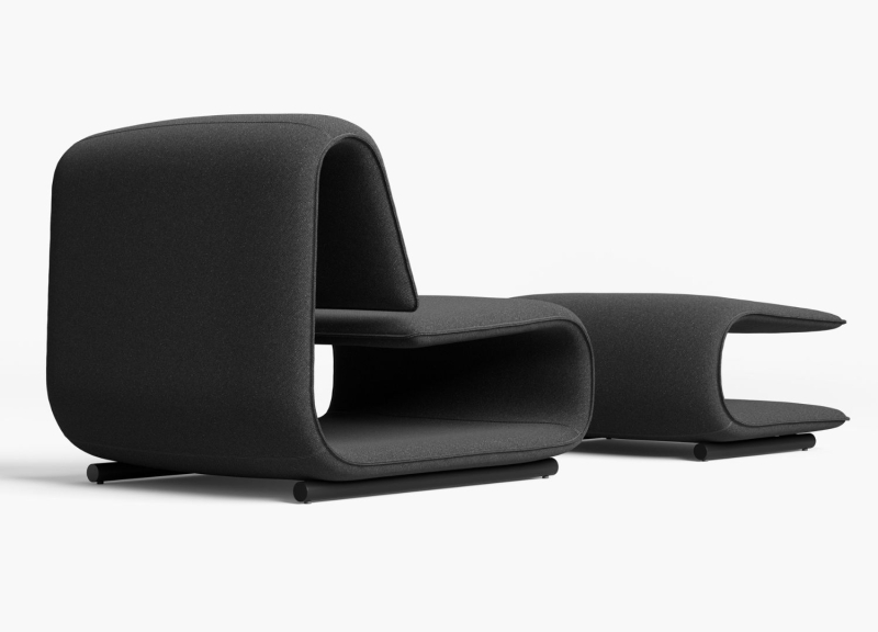 The art of contrast: industrial precision meets upholstered ease
