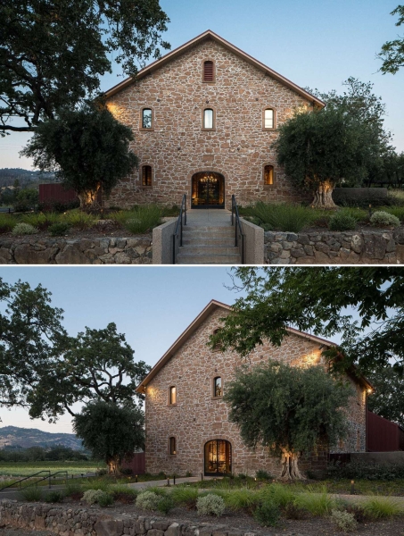 This 1800s Stone Building Became a Sophisticated Wine Tasting Room