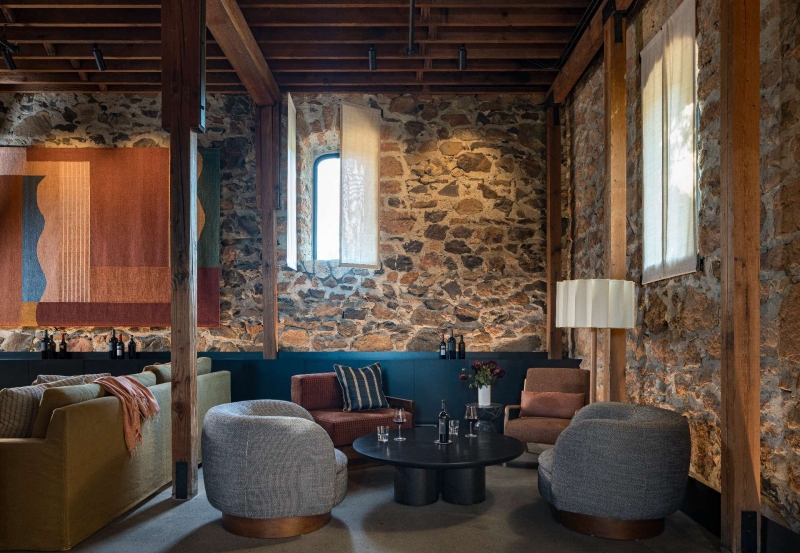 This 1800s Stone Building Became a Sophisticated Wine Tasting Room