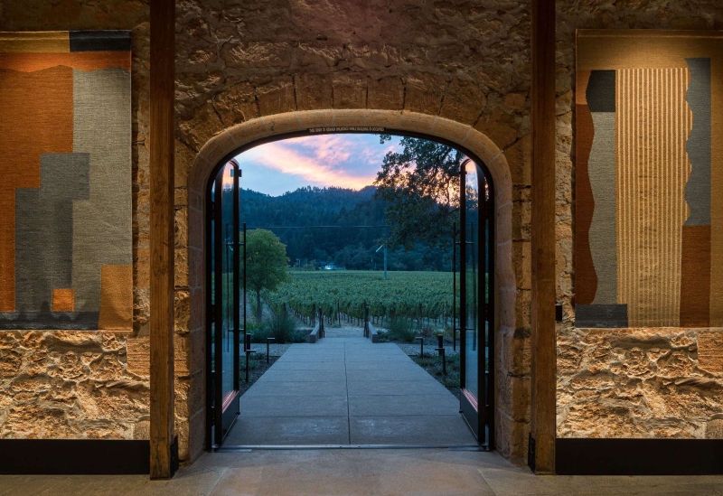 This 1800s Stone Building Became a Sophisticated Wine Tasting Room