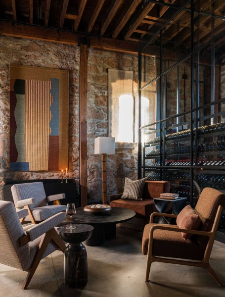This 1800s Stone Building Became a Sophisticated Wine Tasting Room