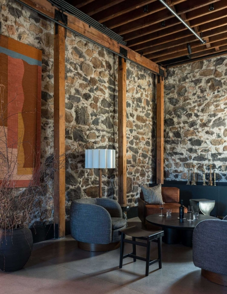 This 1800s Stone Building Became a Sophisticated Wine Tasting Room