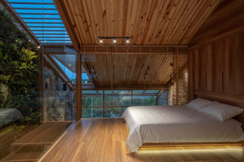 This house collects rainwater, grows trees indoors, and runs on solar power