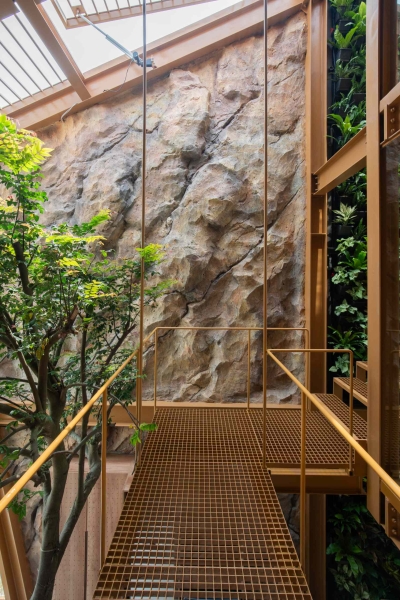 This house collects rainwater, grows trees indoors, and runs on solar power