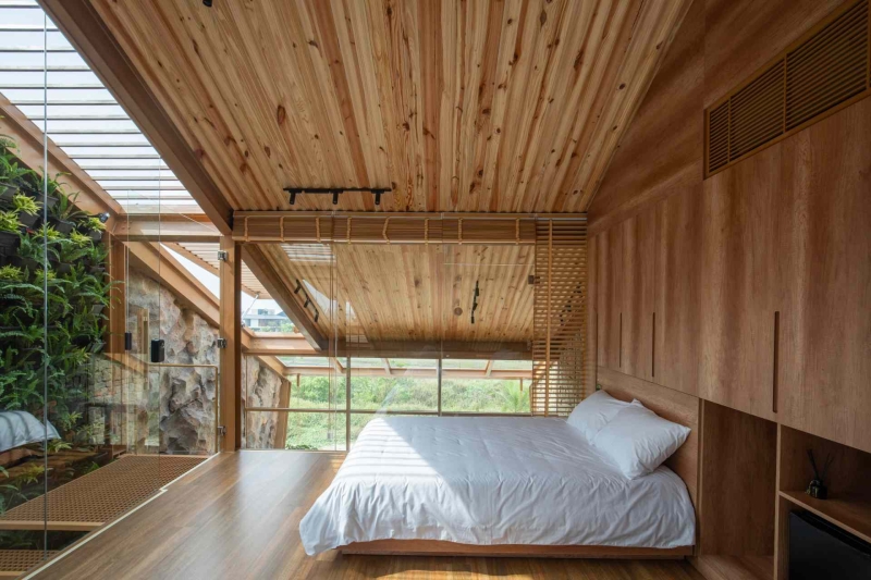This house collects rainwater, grows trees indoors, and runs on solar power
