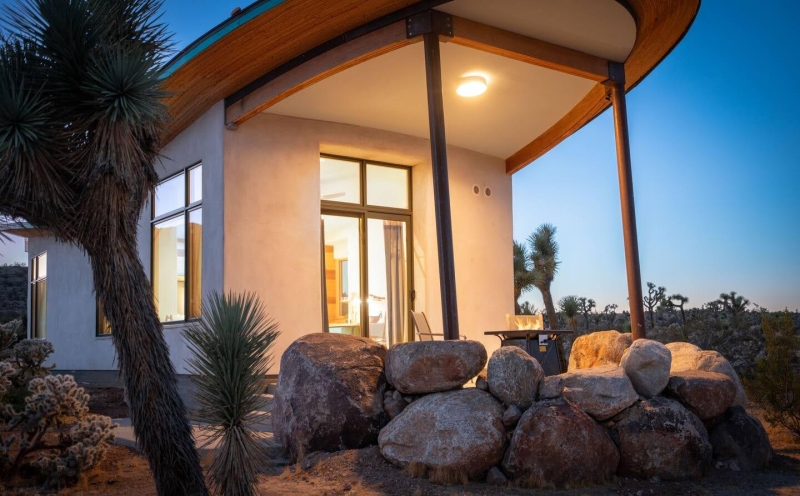 Would you live in a strawbale cabin? This off-grid desert home might change your mind