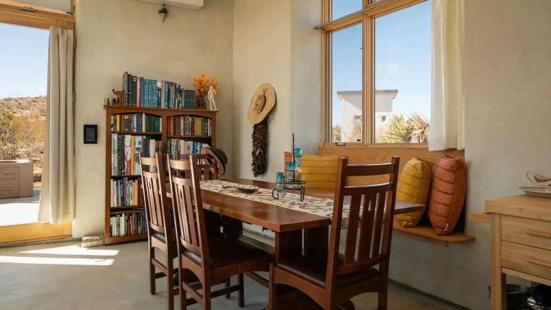 Would you live in a strawbale cabin? This off-grid desert home might change your mind
