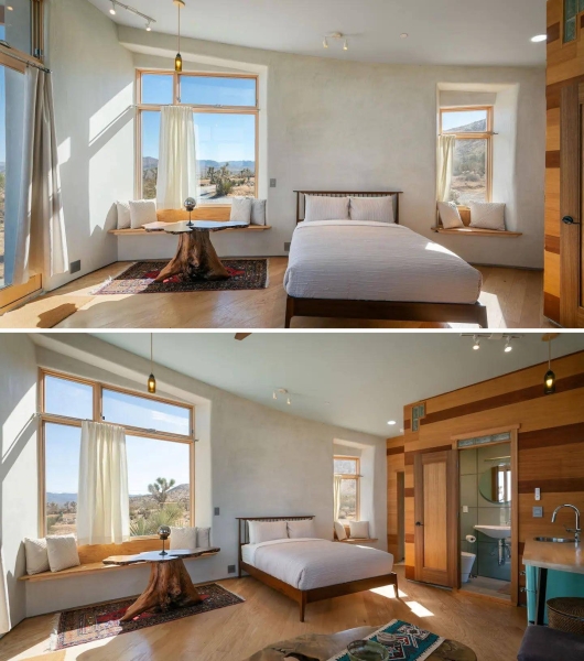 Would you live in a strawbale cabin? This off-grid desert home might change your mind