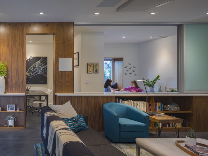 A Clever Pass-Through Window Turns This Kitchen Into a Social Hub