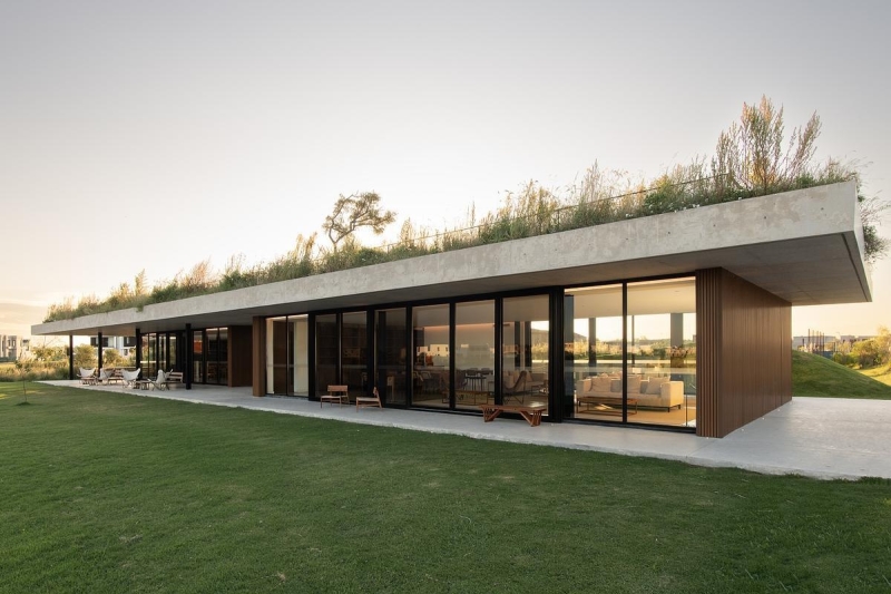A Clubhouse That Grows from the Landscape