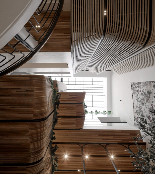 A Sculptural Facade Hides One Of This City's Most Tranquil Stays