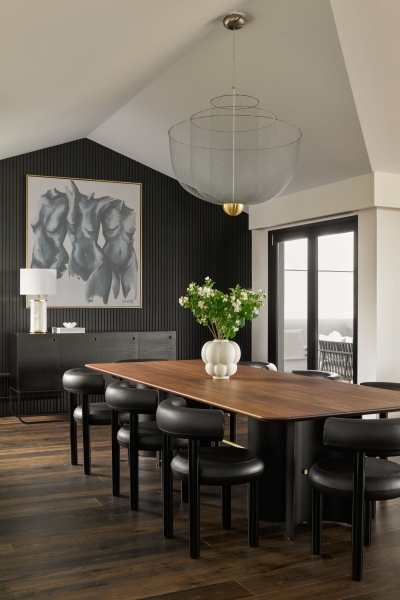 An Art Deco-Inspired Renovation with a Dual-Ended Kitchen Island