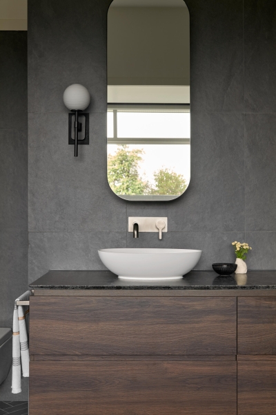 An Art Deco-Inspired Renovation with a Dual-Ended Kitchen Island