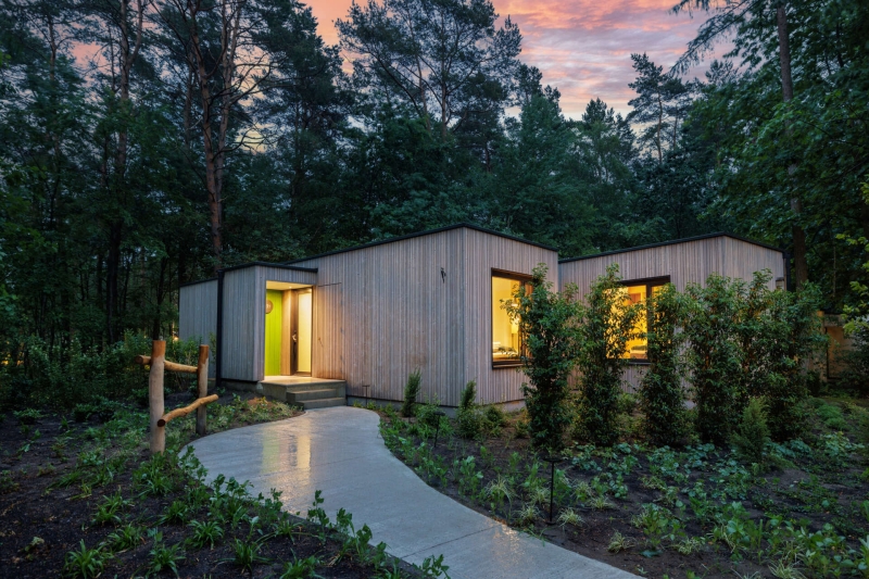 Prefab Meets Luxury in This Modular Forest Cottage