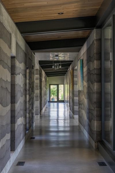 The Beauty of Rammed Earth Walls in a Modern Mountain House