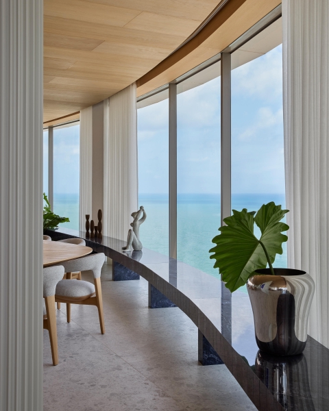 The Horizon Shapes Every Room Inside This Apartment